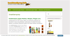 Desktop Screenshot of insektenspray.info