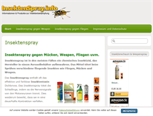 Tablet Screenshot of insektenspray.info